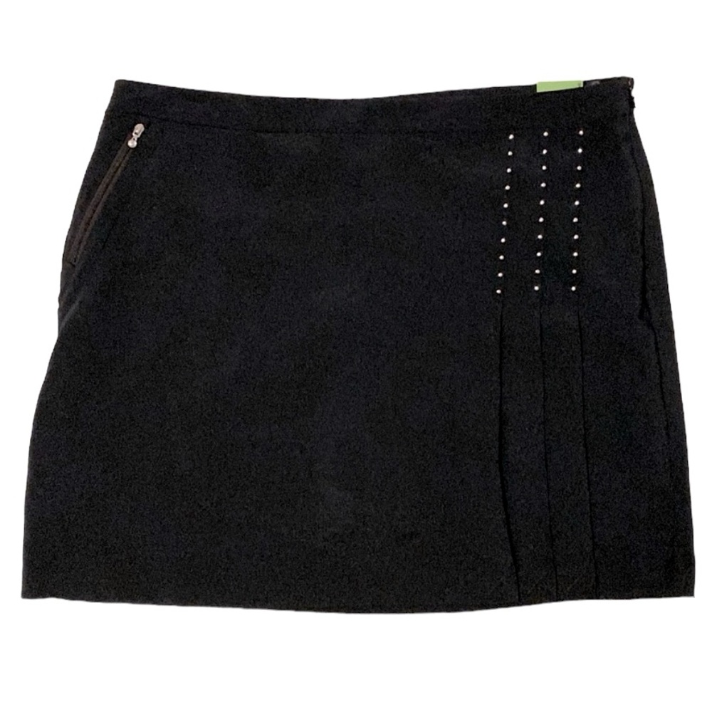 IZOD Golf Skirt w/Shorts. Skort NWT Silver Accents. Sz. 14